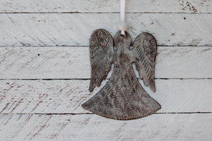Metal Flat Angel Ornament
