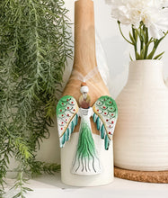 Load image into Gallery viewer, Painted Angel Ornament Green
